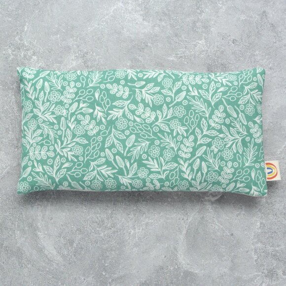 Soft Green Botanical & Mushrooms Weighted Eye Pillow - Picture 2 of 4